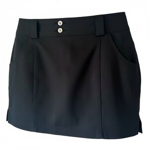 Adidas Skirt Womens Black Climacool  Zip Fly Buttons Athletic Mini Size 4